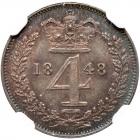 Great Britain. Maundy Four Pence, 1848 NGC MS65 - 2