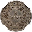 Italian States: Lucca. Franco, 1808 NGC EF45 - 2