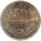 Italy. 50 Centesimi, 1867-M BN PCGS MS64 - 2