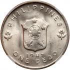 Philippines. Peso, 1947-S NGC MS65 - 2