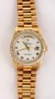 Rolex Oyster Perpetual, Day-Date, 18K Yellow Gold Wristwatch