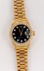 Rolex Oyster Perpetual, Ladies Date Just, 18K Yellow Gold Wristwatch