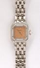 Lady's Cartier Diamond, 18K White Gold Panthere Wristwatch