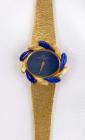 Lady's Baume Mercier Lapis, 18K Yellow Gold Wristwatch