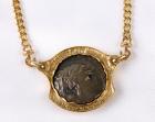 Ancient Phoenicia famed biblical "30 Pieces of Silver" Gold and Diamond, Pendant Necklace