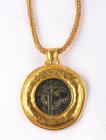 Ancient Judean, High Karat Yellow Gold Pendant Necklace