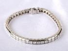 Diamond, Platinum Straight Line Bracelet