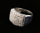 Lady's Diamond, 14K White Gold Pave Band Ring