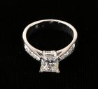 Lady's Diamond, 18K White Gold Ring