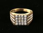 Gent's Diamond, 10K Yellow Gold Ring