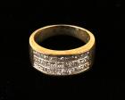 Lady's Diamond, 10K Yellow Gold Band Ring