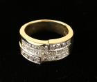 Lady's Diamond, 18K Yellow Gold Band Ring