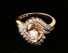 Lady's Diamond, 14K Yellow Gold Ring