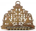 Brass Chanukah Lamp (Menorah), Italian, c. 19th Century