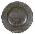 Pewter Passover Seder Plate, Holland, Dated 1808