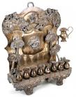 Impressive Chanukah/Shabbos Lamp Designed by Jan Pogorzelsk, Poland, 1861