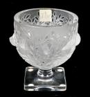 Lalique Vintage Elizabeth Footed Vase