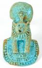 Egyptian Faience Amuletic figure of Bast 26th Dynasty (664-525 BC)