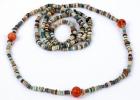 Ancient Egyptian Faience Mummy Bead Necklace, Late Period, ca. 747-40 BC