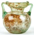 Roman Glass Twin Handle Jar, circa 3rd-4th Century AD