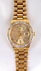 Rolex Oyster Perpetual Day-Date 18K Yellow Gold, Diamond Wristwatch