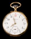 Grottendieck 18K Yellow Gold Open Face Pocket Watch