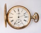 Waltham, 14K Yellow Gold Hunting Case Pocket Watch