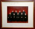 Signed Portrait Photo Presentation of All Nine Supreme Court Justices, Winter 1990