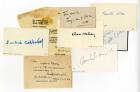 Impressive Collection of Signatures by Famous Authors Including Bertolt Brecht, Eugene O'Neill, and Sinclair Lewis