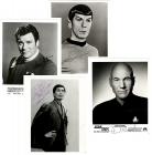 4 Legends of STAR TREK Signed Photos Nimoy, Shatner, Stewart, Takei