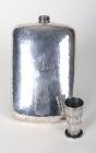 Antique Sterling Silver Flask with Collapsable Cup Screw Cap, 1927