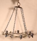 18th-19th Century Star of David Hanging Brass Lamp