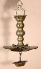 Mid-19th Century Hanging Sabbath Brass Lamp