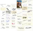 [Celebrity Autographs] Collection of 47 Autographed Cards