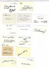 [U. S. Statesmen and Politicians] Collection of Signed Calling Cards, Photographs and Letters