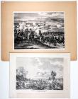 Two Vintage Engravings of Napoleonic Wars