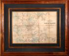 Antique Map of Boston "As It Should Be" 1867, E. P. Dutton & Co.