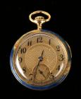 Lady's Longines Diamond, Enamel, 18K Yellow Gold Pocket Watch