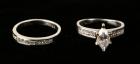 Lady's Diamond, Platinum Wedding Ring Set