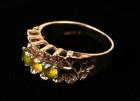 Lady's Peridot, Citrine, 14K Yellow Gold Ring