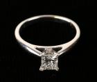 Lady's Diamond, 14K White Gold Solitaire Ring