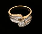 Lady's Diamond, 14K Yellow Gold Band Style Ring