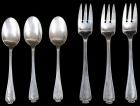 Antique Tiffany & Co. Sterling Silver "Flemish" 12 Spoons and 12 Forks, 1911