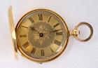 English 18K Yellow Gold Open Face Pocket Watch