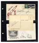 1968 Apollo 7 crew signatures