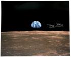 1980s Buzz Aldrin signed NASA Moon color lithos (x2)