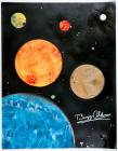 Buzz Aldrin signed planetary fantasy poster