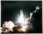 1990s Buzz Aldrin signed large color NASA Shuttle lithos (x3)