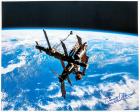 1990s Buzz Aldrin signed large NASA Shuttle-MIR color lithos (x2)