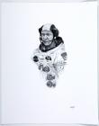 Apollo 11 Buzz Aldrin & artist signed portrait artist proof